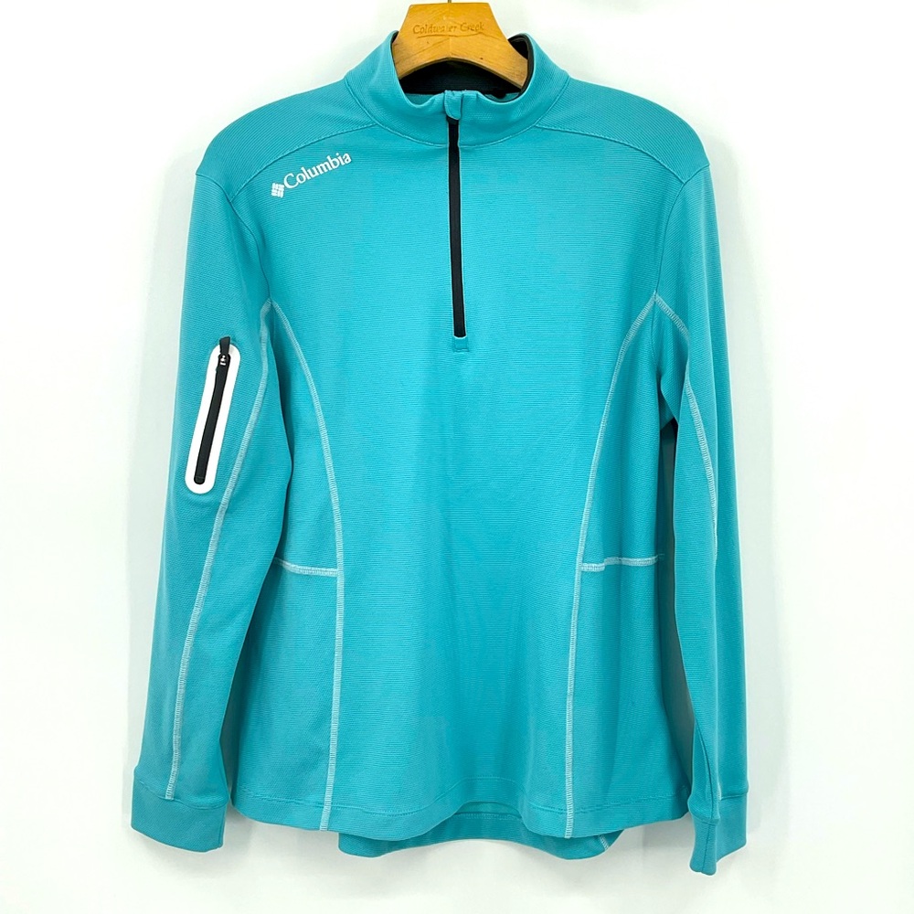 Columbia Women's Teal Quarter-Zip Performance Pullover
